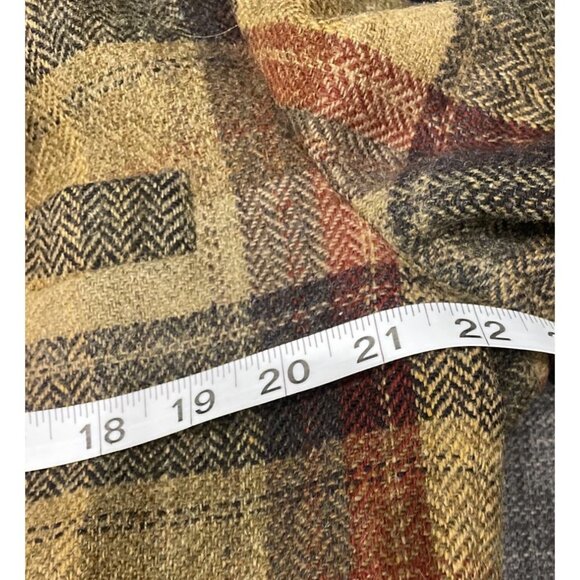 Vintage Eddie Bauer Wool Plaid Earthtones Blazer Sz MP - Picture 7 of 9